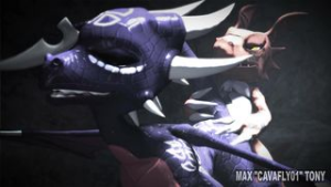 Cynder’s digimon desire - ﻿3D animation on Crohasit