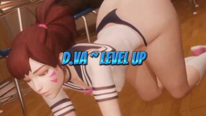 D.Va (Overwatch) | Level Up [HMV] - ﻿3D animation on Crohasit