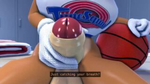 (Dubbed) Futa Lola Bunny POV Blowjob - ﻿3D animation on Crohasit