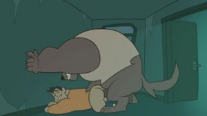 Dad transforms into a werewolf animation – smallsrabbit - 2D animation on Crohasit