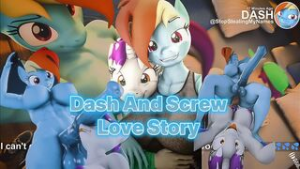Dash And Screw Love Story - ﻿3D animation on Crohasit