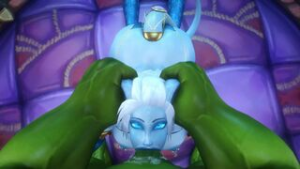 Draenei Getting a Mouthful (noname55) - ﻿3D animation on Crohasit