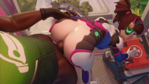 Dva with Lucio Bouncy Ass Anal - ﻿3D animation on Crohasit