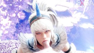 Ela Kiring Blowjob – Exga - Monster Hunter World animation on Crohasit