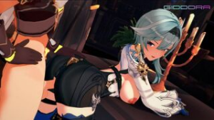 Eula – Genshin Impact. Part 3 - ﻿3D animation on Crohasit