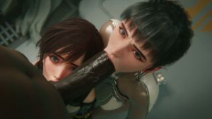 Eve and Lily Fucked(Black)(4k)(no sound)[Madruga3D] - stellar blade animation on Crohasit