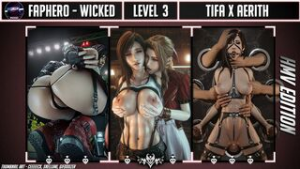 FAPHERO WICKED – Level 3 – Tifa x Aerith |HMV - ﻿3D animation on Crohasit