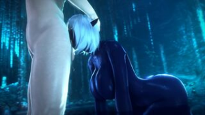 Facefucking in a Cave [noname55] - ﻿3D animation on Crohasit