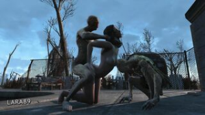 (Fallout 4) Nora gets ghouled - Fallout 4 animation on Crohasit