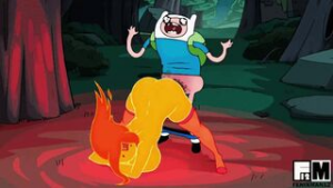 Finn Fucking Flame Princess [Finn Screaming] - Adventure Time animation on Crohasit