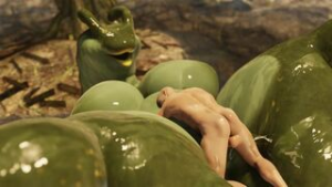 Fucking a giant thick slug women - ﻿3D animation on Crohasit