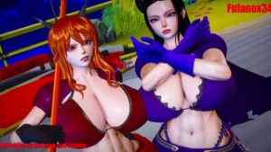 [Fulanox34] Anime girls in Trouble Nami & Robin (preview) - Honey Select animation on Crohasit