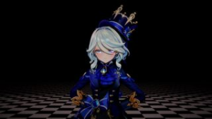 Furina just Walking like a little slut - Genshin Impact animation on Crohasit