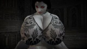 Futa Alcina Dimitrescu Ass & Breast Expansion [BoobsAFuta] - Resident Evil 8: Village animation on Crohasit