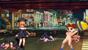 Futa Girl Kuromaru vs Daisy (OC) - Mugen animation on Crohasit