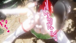 Futa Miko in the forest [Fairy sex P12] - Touhou animation on Crohasit