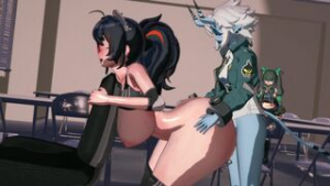 Futa Soukaku x Zhu Yuan - zenless zone zero animation on Crohasit