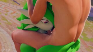 Gardevoir gives a hanging deepthroat - ﻿3D animation on Crohasit