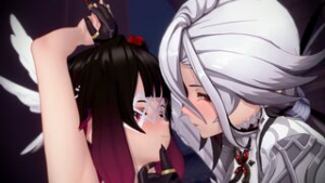 Genshin Impact – Arlecchino x Columbina - ﻿3D animation on Crohasit