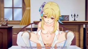 Genshin Impact Lumine 3D hentai - ﻿3D animation on Crohasit
