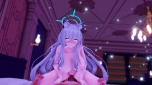 HMV Shiroko Terror Naked - blue archive animation on Crohasit