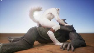 Hardcore werewolf pounding (Gay) - ﻿3D animation on Crohasit