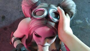 Harley Quinn Blowjob [darellak] - ﻿3D animation on Crohasit