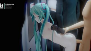 Hatsune Miku [Akt] - ﻿3D animation on Crohasit