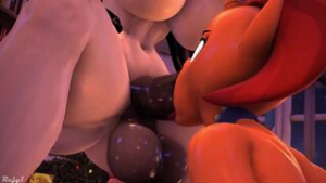 Heart’s warming eve with MILFs - ﻿3D animation on Crohasit