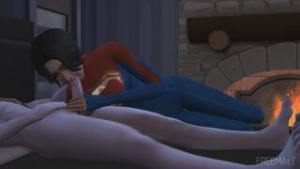 Hot Night with Supergirl (Sasha Calle) 4K - DC Comics animation on Crohasit