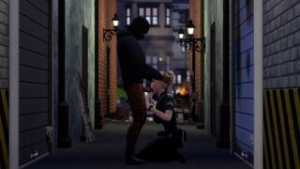 Hot female cop tackles and has sex with hooligan - ﻿3D animation on Crohasit