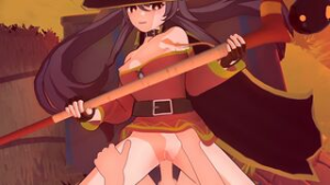 Hu Tao Megumin Cosplay Genshin Impact Animation #15 - Genshin Impact animation on Crohasit