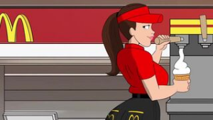 Ice Cream Girl by:armand et rolande/the naked maker - McDonalds animation on Crohasit