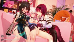 Kafka & RuanMei x March7th (sound) - Honkai Star Rail animation on Crohasit