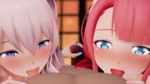 Kawakaze & Kashima Serves You [RindouMMD] - Kantai Collection animation on Crohasit