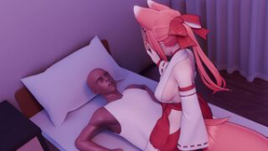 Kitsune (Nude) - iwara animation on Crohasit