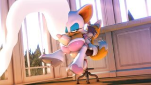 Knocking (up) the chair - Sonic the Hedgehog animation on Crohasit