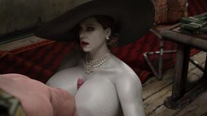 Lady Dimitrescu Titfuck (Alt Cumshot) [4K] [AliceCry] - ﻿3D animation on Crohasit