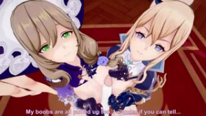 Lisa’s Futa Orgy - Genshin Impact animation on Crohasit