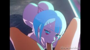 Lucy blowjob [Kokoboro] [4K] [60 FPS] - Cyberpunk Edgerunners animation on Crohasit