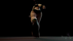 Mei sexy walk with physicked boobs in sportswear - ﻿3D animation on Crohasit