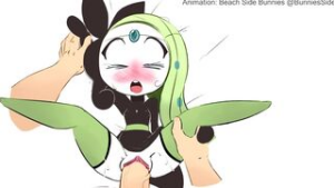 Meloetta getting fucked by her trainer [Beachside Bunnies + HearlessSoul] - Pokemon animation on Crohasit