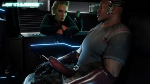 Meredith tests a new security officer,(full version).[Baron Von Meowsberg] - Cyberpunk 2077 animation on Crohasit
