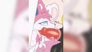 Mischievous Sylveon and Horny Braixen - 2D animation on Crohasit