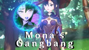Mona’s Gangbang - Genshin Impact animation on Crohasit
