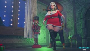 Mrs Claus feeling pleasure - ﻿3D animation on Crohasit