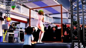 Naked Girl Entertains The Crowd - vocaloid animation on Crohasit