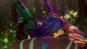 Neeko and Nidalee [meklab] - ﻿3D animation on Crohasit