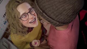 Nerdy girl finally gets some attention. [Yellowbea] - ﻿3D animation on Crohasit