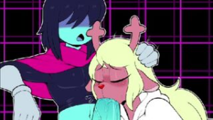 Noelle being a good girl for Kris… - Deltarune animation on Crohasit